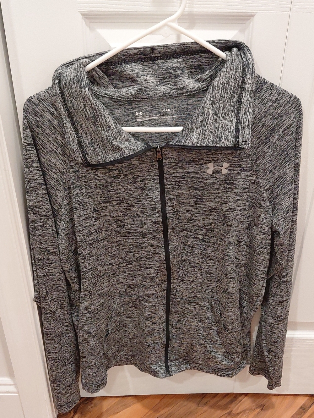 Under Armour Women’s Black & Gray Heather Full-Zip